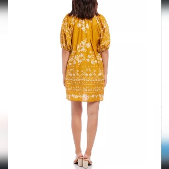 Karen Kane Women's Puff Sleeve Tassel Dress - Picture 2 of 8